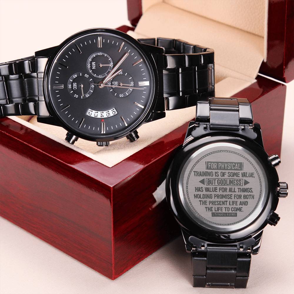 Men's Watch, Godliness Has Value for All Things, 1 Timothy 4:8