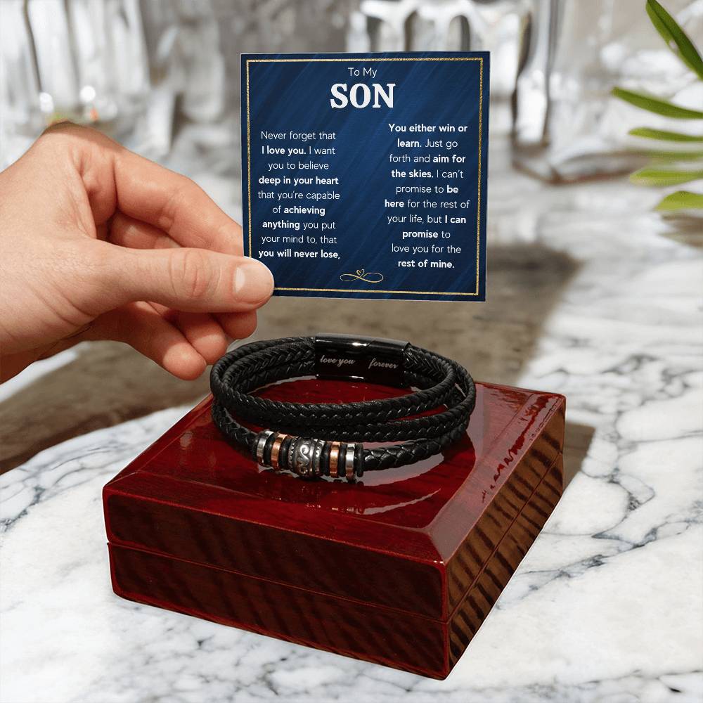 TO MY SON SKIES BRACELET